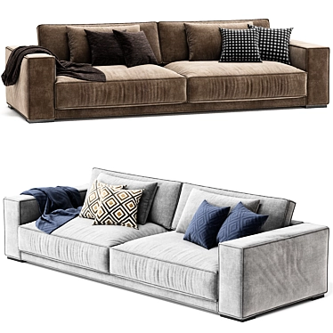 Baxter Modular Budapest Sofa 3D model image 1 