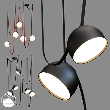  Glow Pendant Textile Light Kit 3D model image 1 