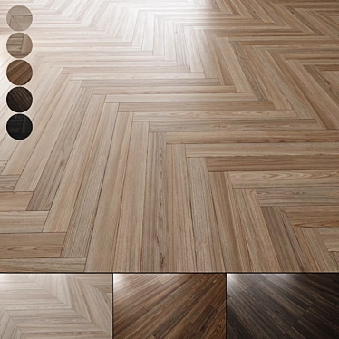 Oak Parquet Pack | 4 Layouts 3D model image 1 