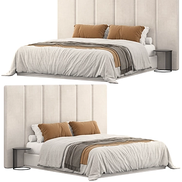 Cazarina's Modern Medina Bed 3D model image 1 