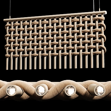 Giant Texture Pendant Light Aesthetic 3D model image 1 