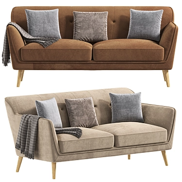 Freddie 3 Seater Mustard Sofa