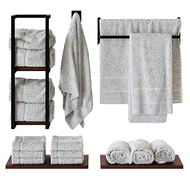 Versatile Color-Editable Towel 3D model image 1 