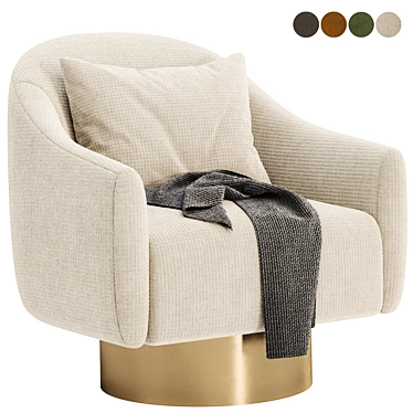 Laskasas Donald Armchair, Color Variety 3D model image 1 