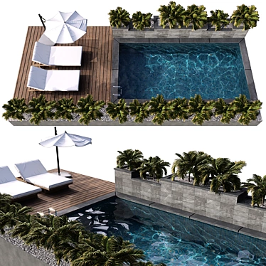 Crystal Clear Pool No86 3D model image 1 