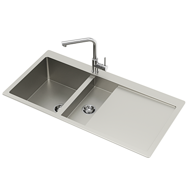 Aquasanita Luna Kitchen Sink Design 3D model image 1 