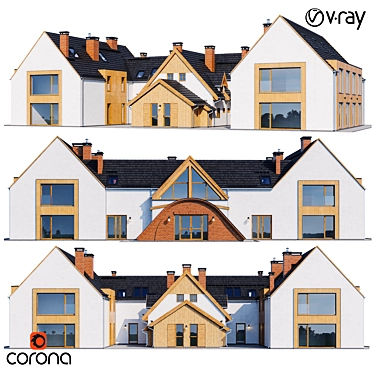 Cosy Cottage 3D Model Kit 3D model image 1 