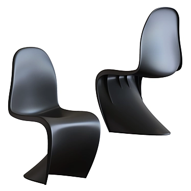 Sleek Modern Plastic Chair 3D model image 1 