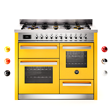 Bertazzoni Professional 6-Burner Electric Cooker 3D model image 1 