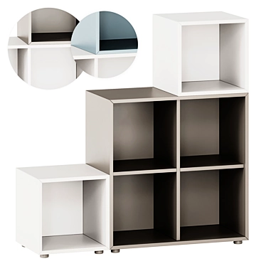 Ikea Eket Cabinet Combo with Legs 3D model image 1 