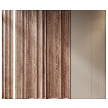 Modern Wall Panel Decor 3D 3D model image 1 