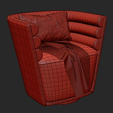 Jonathan Adler Swivel Club Chair 3D model image 1 