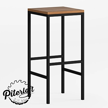 Customizable Cassi Loft Bar Stool 3D model image 1 