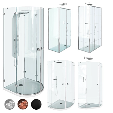 Radaway Shower Enclosures Collection 3D model image 1 