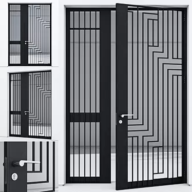  Corrosion-Resistant Aluminum Door 292 3D model image 1 