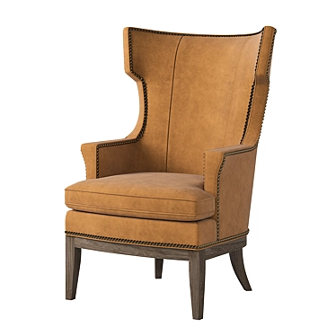 Luxury Chateau Wing Chair Inclination 3D model image 1 