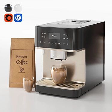 Miele Coffee Machine 3D Model 3D model image 1 