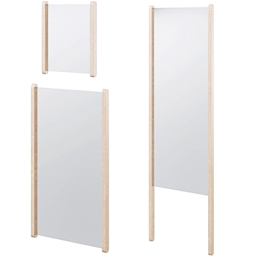 Sleek design mirrors by Bolia 3D model image 1 