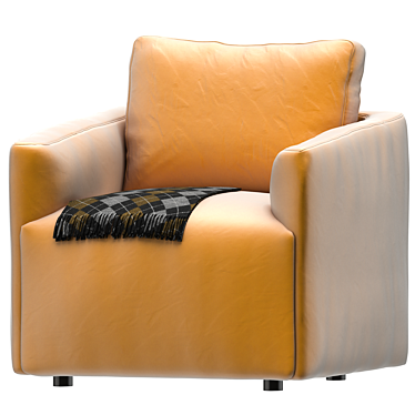 Elegant Venice Contract Armchair 3D model image 1 