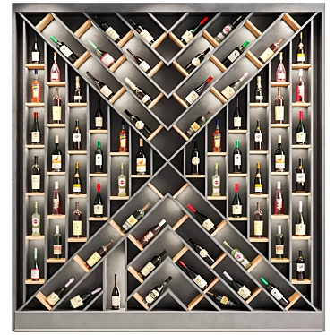 Wine Display Rack 3D Models 3D model image 1 