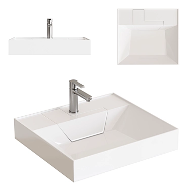 STWORKI Dublin 55cm Washbasin 3D model image 1 