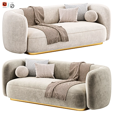 Eichholtz Roxy Sofa, Modern Design 3D model image 1 