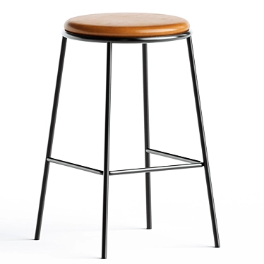 Piper Upholstered Bar Stool 3D model image 1 