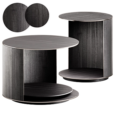 Elegant Minotti Richer Coffee Tables 3D model image 1 