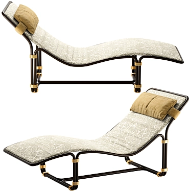 Elegant Etro Berenice Chaise-longue 3D model image 1 