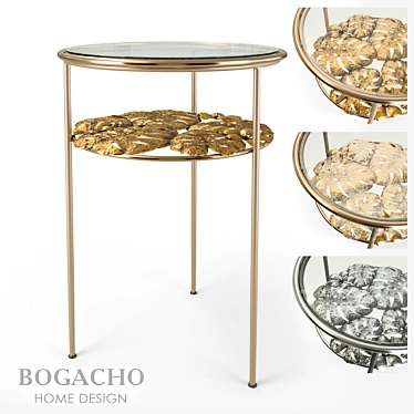 Monstera Deliciosa Decor Table 3D model image 1 