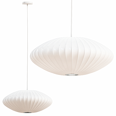 Modern Hay Bubble Pendant Light 3D model image 1 