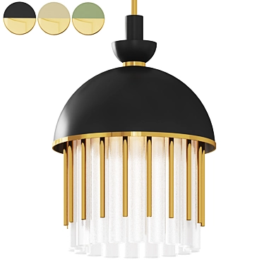 Elegant Koshi Pendant Light 3D model image 1 