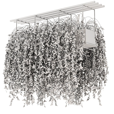 Metal Box Hanging Plant Set 3D model image 1 