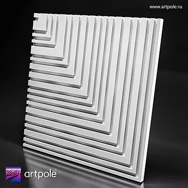 BARCODE 2 Gypsum Panel: 600x600mm 3D model image 1 