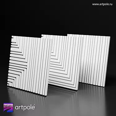 Barcode 3D Panel Collection 3D model image 1 