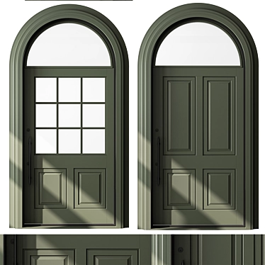 Elegant Arched Door - Model 74 3D model image 1 