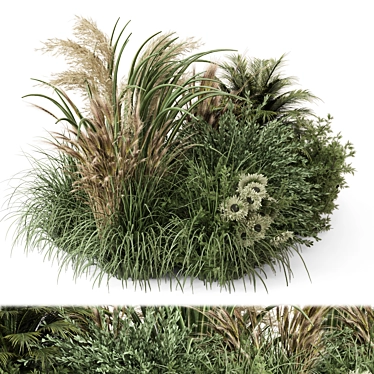 Outdoor Bush Set 1476 3D model image 1 