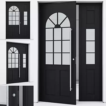 Modern Aluminium Door 320 3D model image 1 