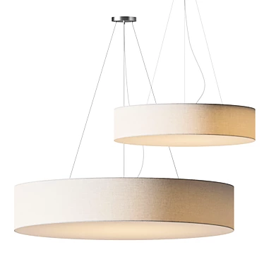 Sleekly Designed LED Pendant Lamp 3D model image 1 