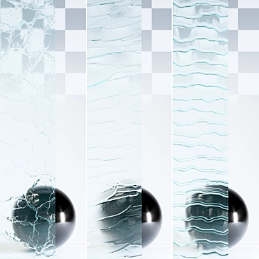 Title: Seamless PBR Glass Materials 3D model image 1 