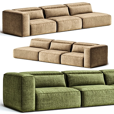 Contemporary Modular Sofa Set 2017 3D model image 1 