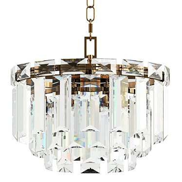 Vibrant Arden Chandelier Fixture 3D model image 1 