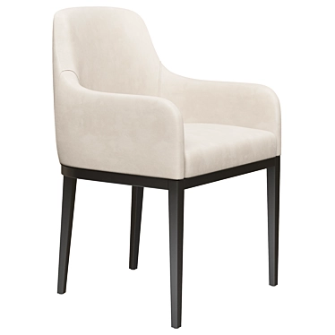 Sleek Haskell Dining Chair 3D model image 1 