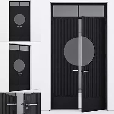 Corona Aluminium Door 3D Model 3D model image 1 