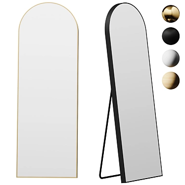 Rectangular Arch Full-Length Mirror 3D model image 1 