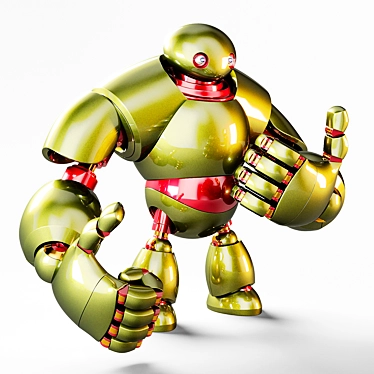 Futuristic Robot Model - 3Ds Max 3D model image 1 