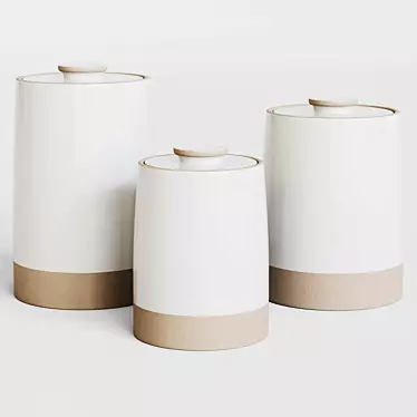 West Elm Mill Stoneware Kitchen Canisters