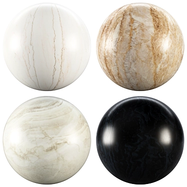 Marble Texture Collection Set 3D model image 1 