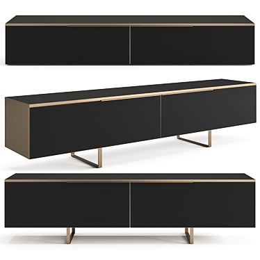 Contemporary Misuraemme Plan Sideboard 3D model image 1 