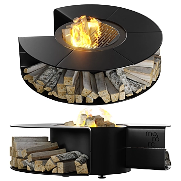 Fire Pit Table 3D Model 3D model image 1 